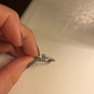 Pandora Two Sparking Hearts Ring